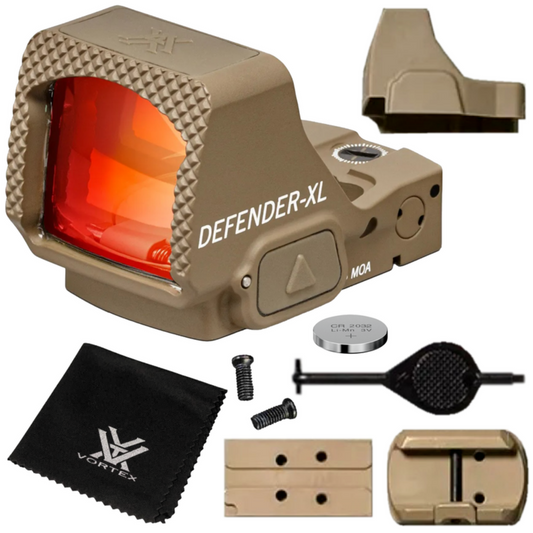 Vortex Optics Defender-XL 5 MOA Micro Red Dot, TAN  - DFXL-MRD5-T