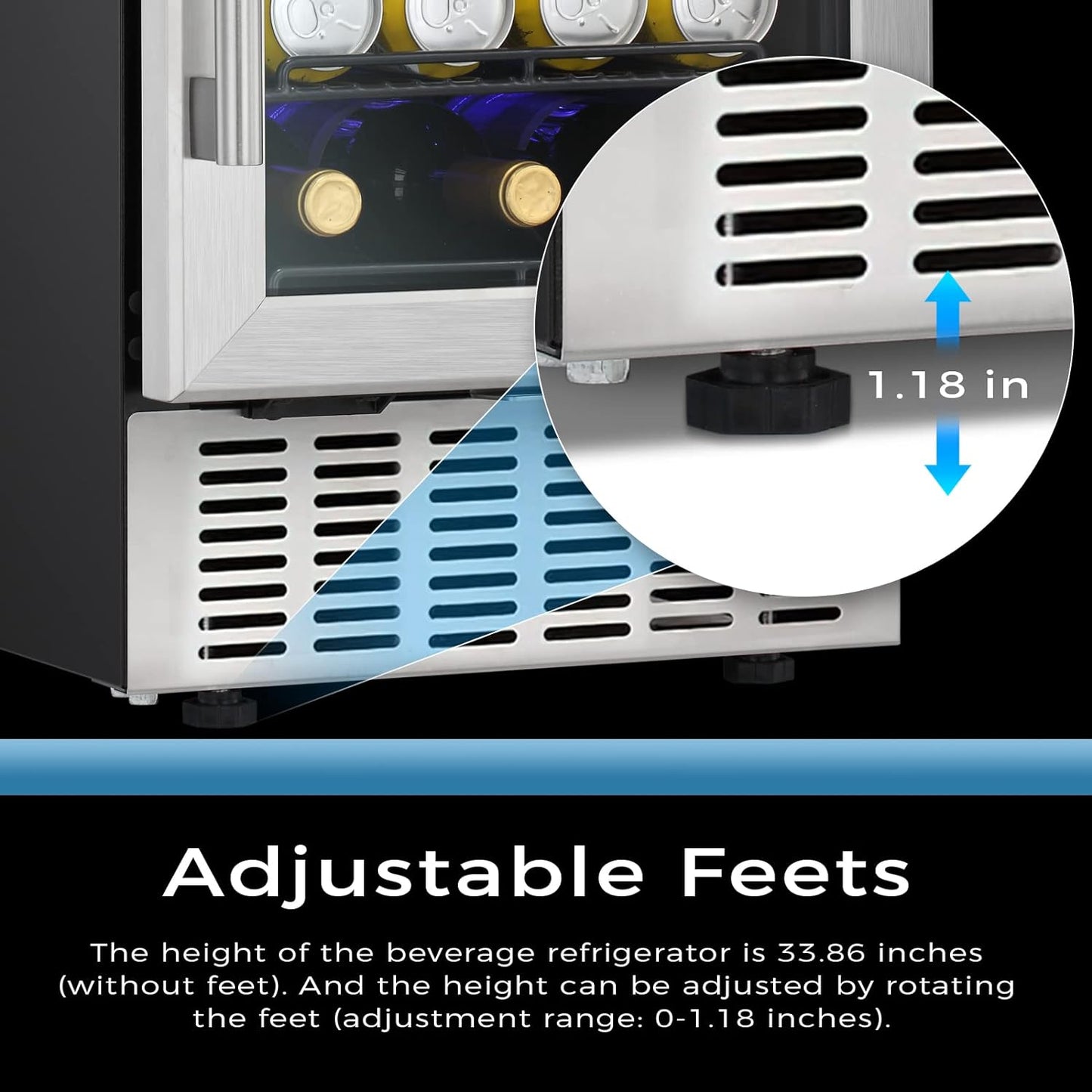 Antarctic Star 15 Inch Beverage Refrigerator - W5174C
