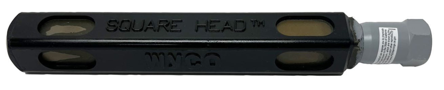 WYCO 1-3/4" Polyurethane Coated Square Vibrator Head - W878-534