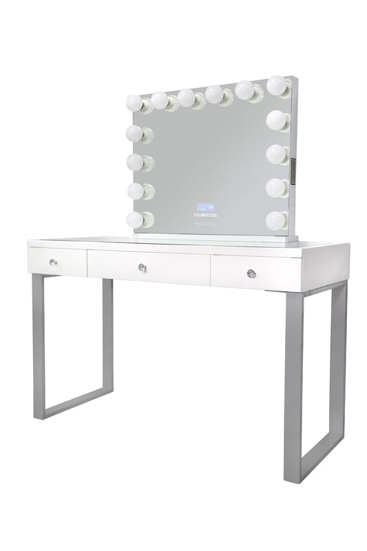 DoCareLife Nicole Vanity Set - Drawer Column - DCL-NICOLE-GWHITE