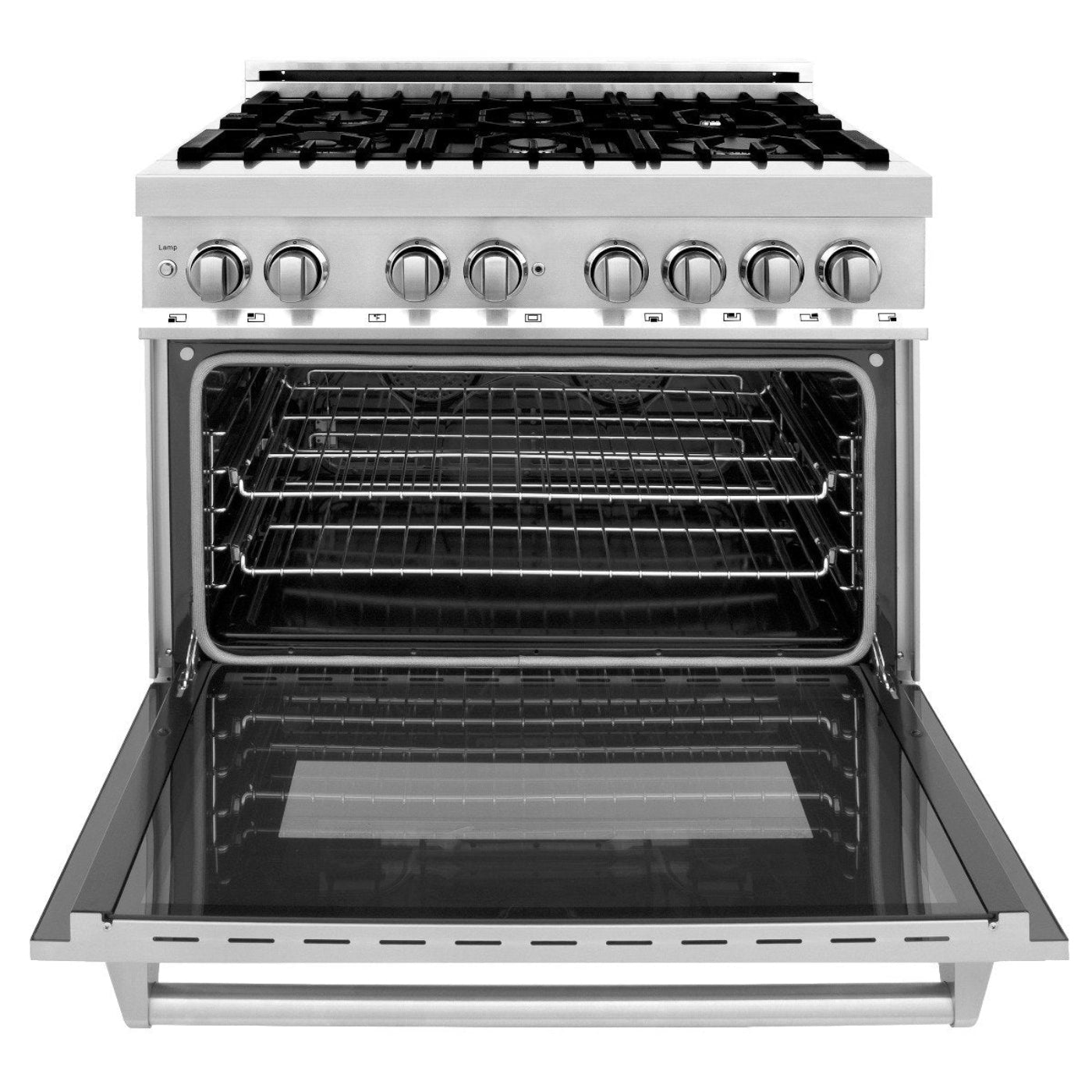 ZLINE Appliance Package - 36 in. Dual Fuel Range, Range Hood, Microwave Oven, Dishwasher, -  4KP-RARH36-MODWV
