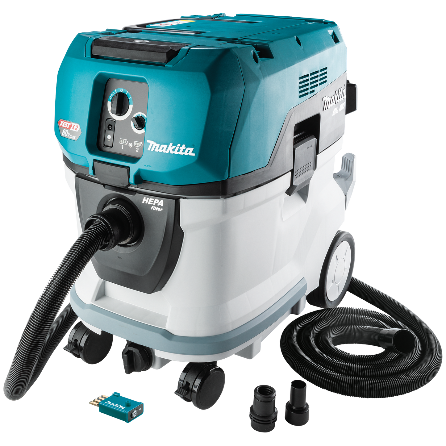 Makita 80V maxXGT Brushless Cordless 10 Gallon HEPA Filter Wet/Dry Dust Extractor/Vacuum Kit, AWS - GCV07PMU