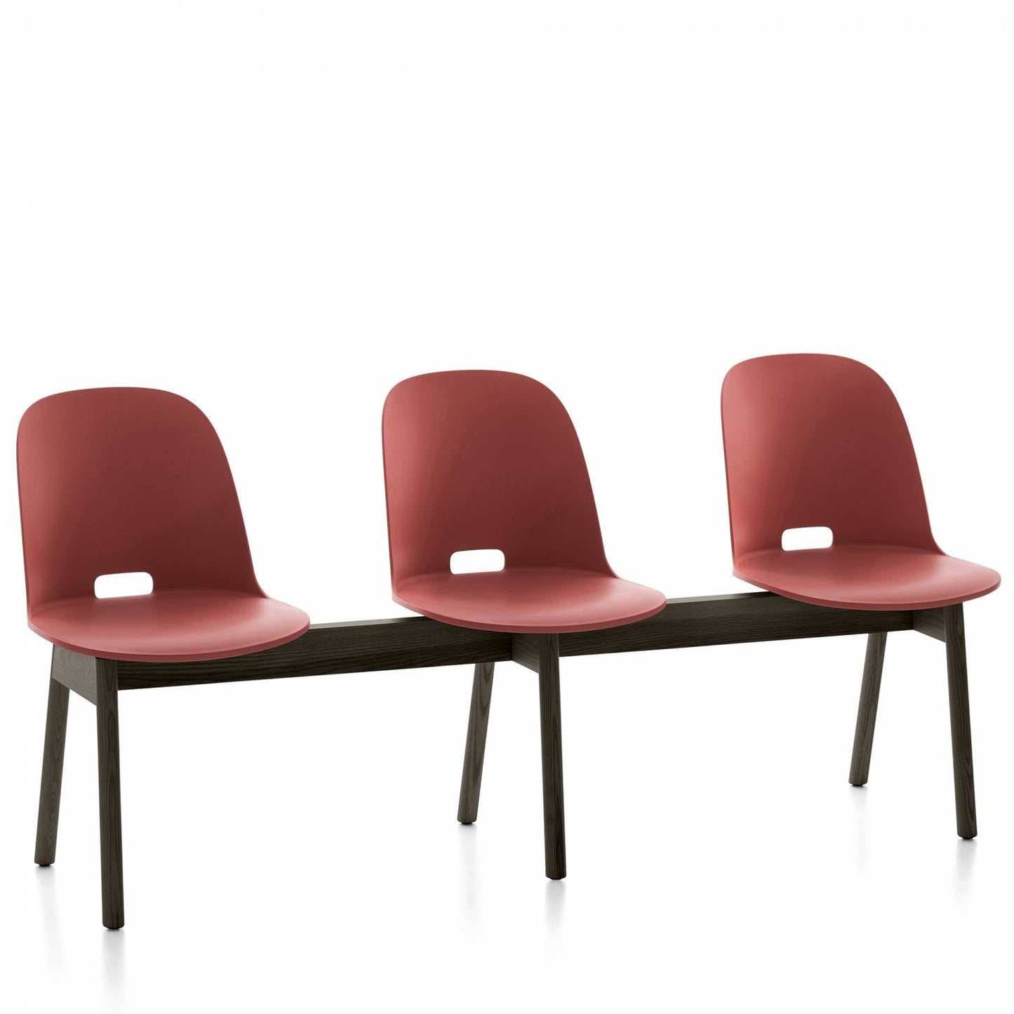 Emeco Alfi 3-Seat High Back Bench - ALFIAHDARKBROWN