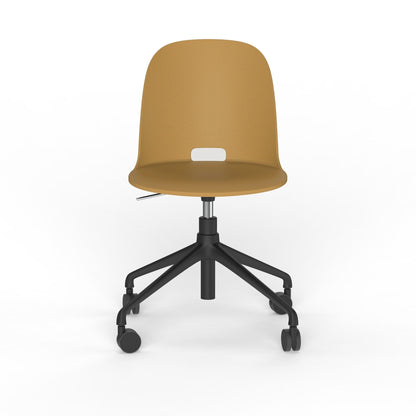 Emeco Alfi Work Swivel Chair - ALFISWVH4ABKBCDB