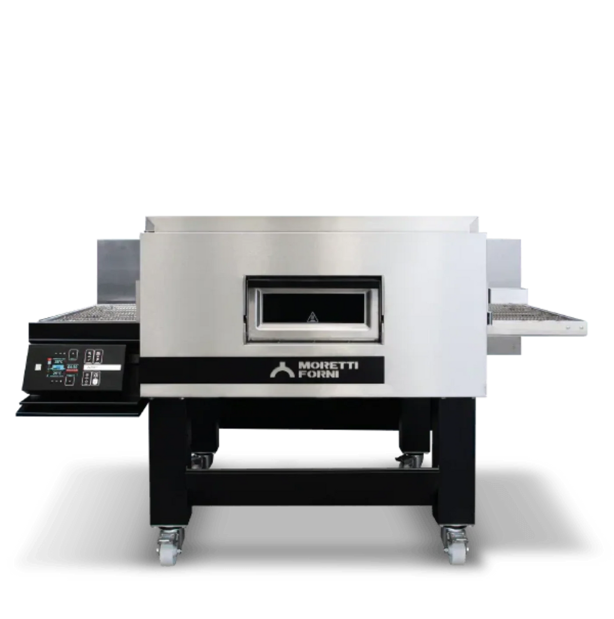 AMPTO Electric Conveyor Pizza Oven, 81"W x 60"D x 48-1/4"H, 25-3/4"W belt, single deck - TT96E1