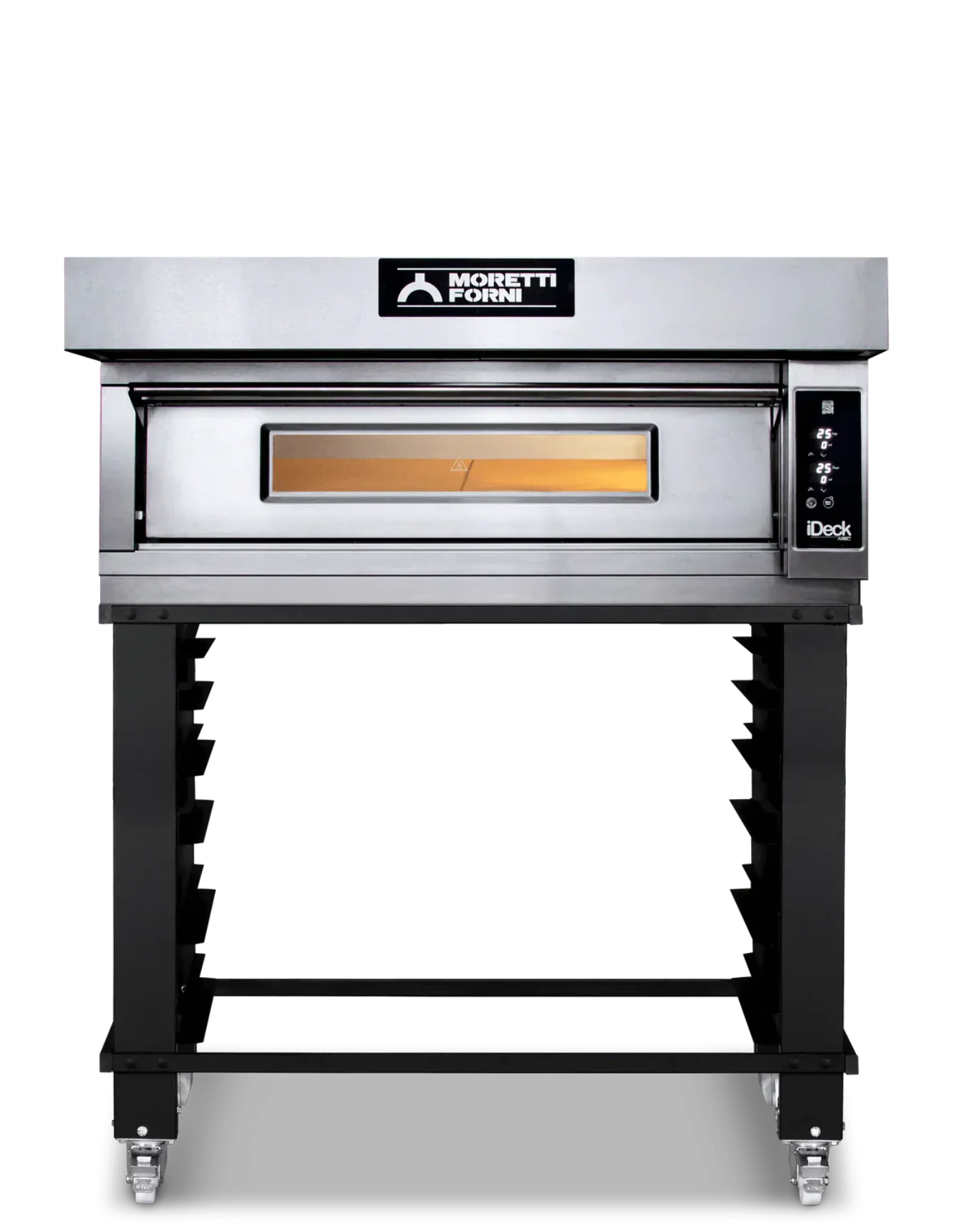 AMPTO iDeck electronic Control Electric Pizza Oven 41"W x 41"D chamber. 1 Deck - ID-M 105.105