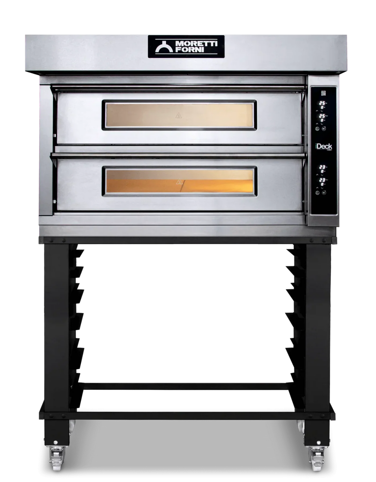 AMPTO iDeck electronic Control Electric Pizza Oven 41"W x 41"D chamber. 1 Deck - ID-M 105.105
