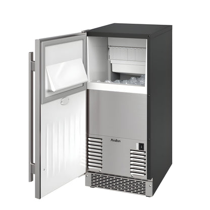 Avallon 15 Inch Wide 26 Lbs. Capacity Built-In and Free Standing Ice Maker with 56 Lbs. Daily Ice Production - AIMG151GPRILH