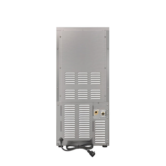 Avallon 15 Inch Wide 26 Lbs. Built-In / Free Standing Outdoor Ice Maker with 56 Lbs. Daily Ice Production and Factory Installed Pump - AIMG151PSSOLH