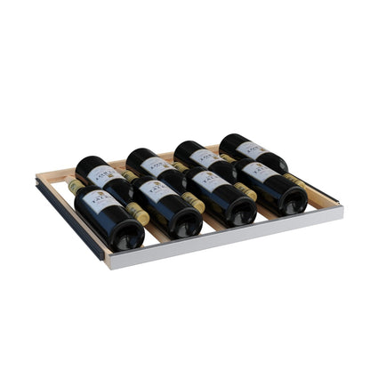 Avallon 24 Inch Wide 45 Bottle Capacity Dual Zone Wine Cooler with Left Swing Door - AWC242DPRGLH