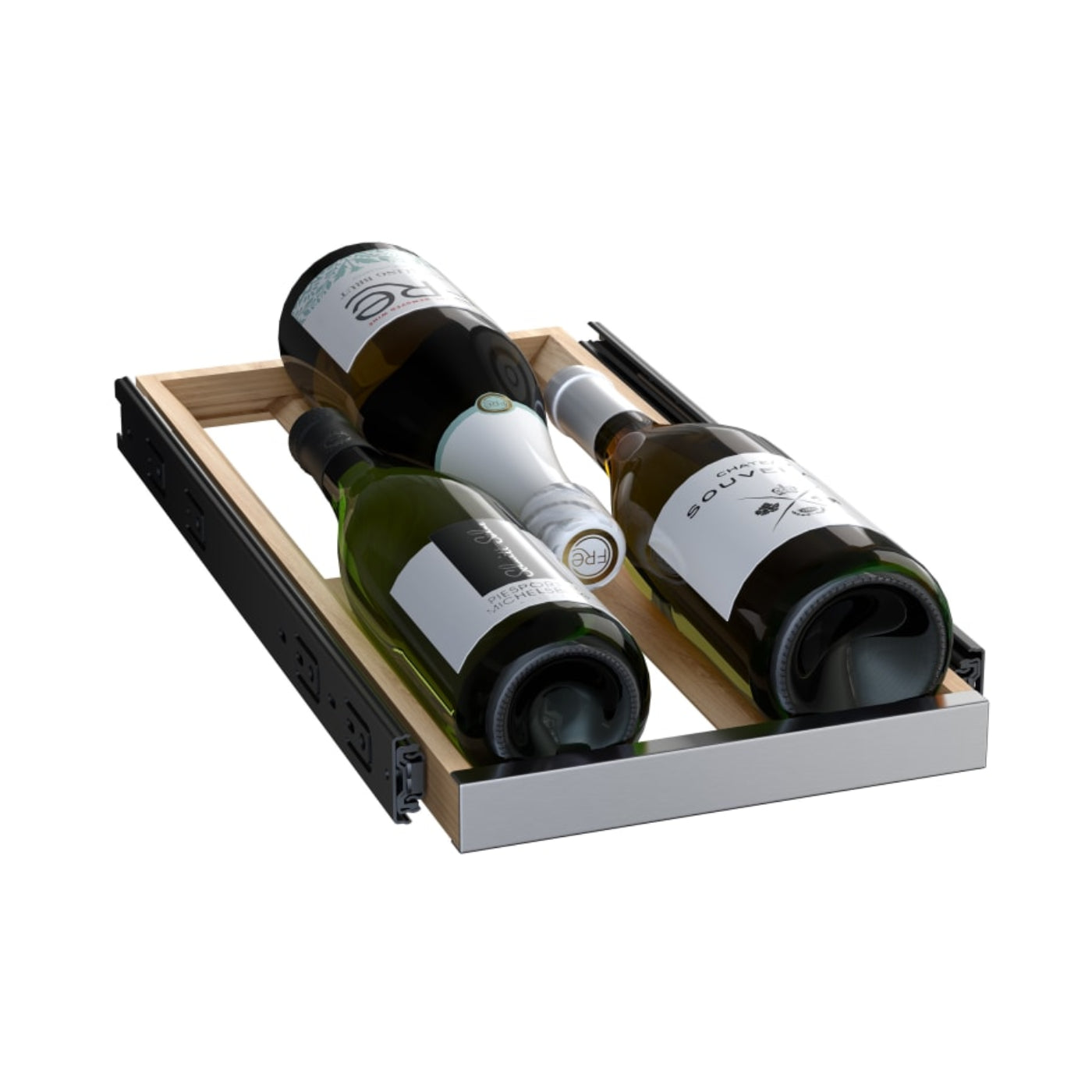 Avallon 24 Inch Wide 42 Bottle Capacity French Door Wine Cooler with LED Lighting - AWC242FD