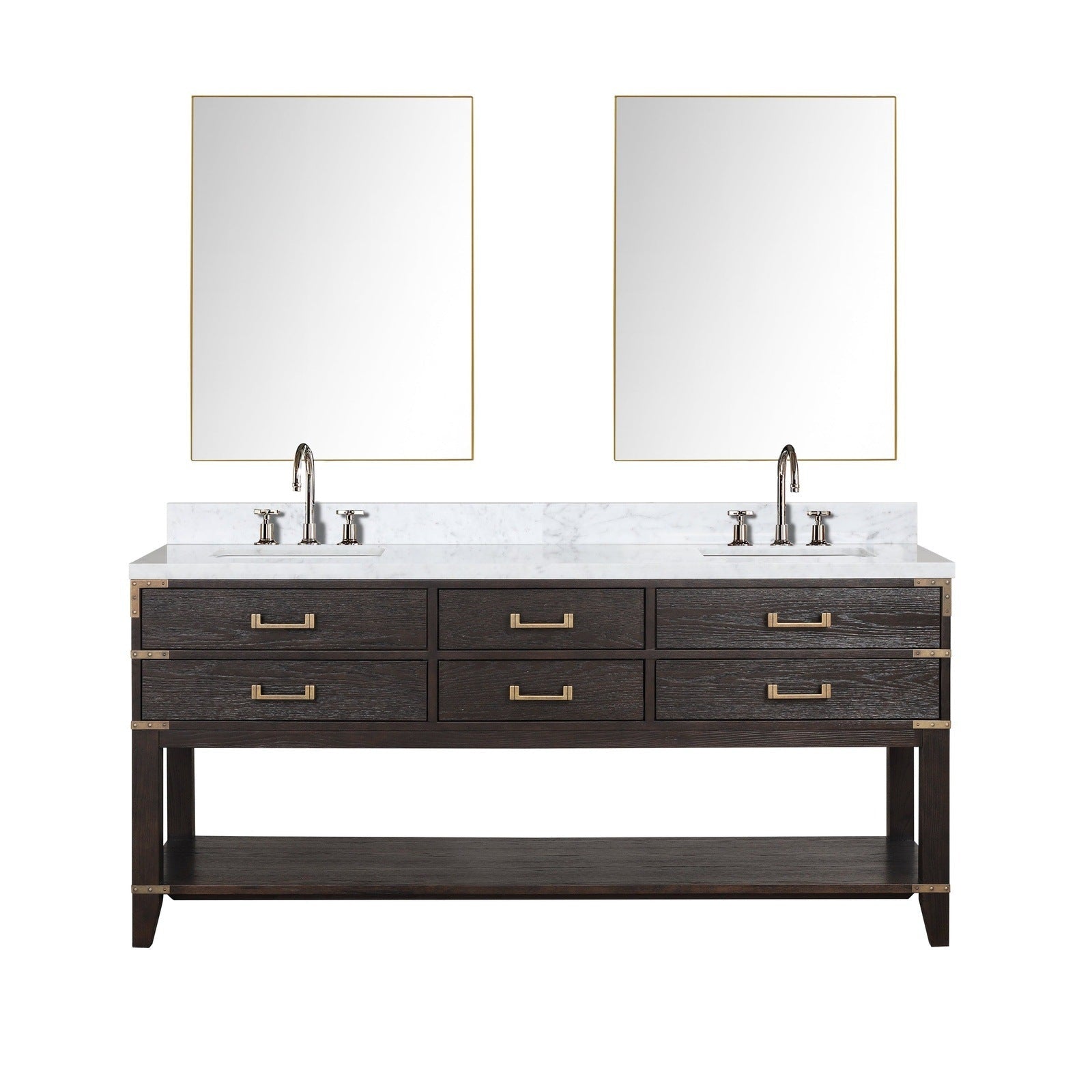 Norwalk 72" x 22" Double Bath Vanity - Backyard Provider
