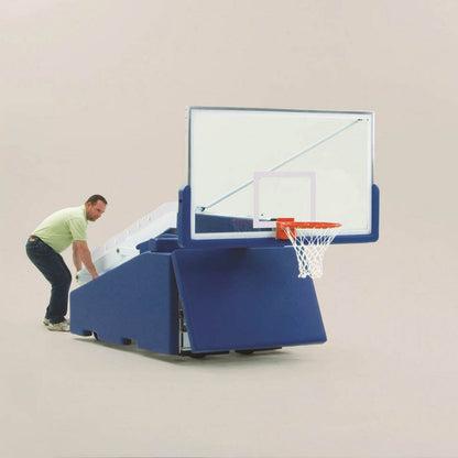 Bleacher Bison Inc. T-REX International Manual Portable Basketball System - BA8910IGM-BK