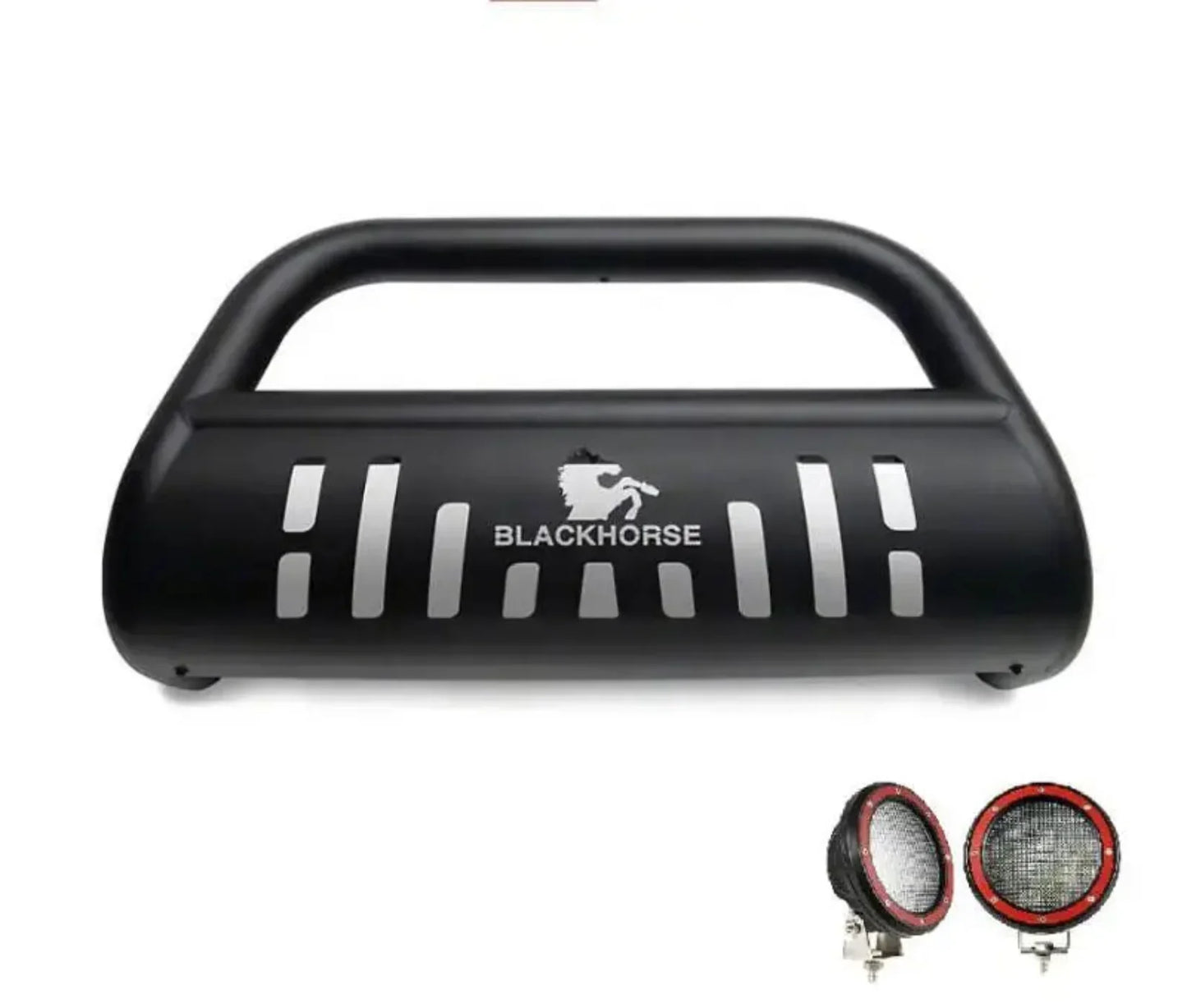 Black Horse CBB-FOB2601SP-PLFR Bull Bar Kit - BLKBBFOB2601R