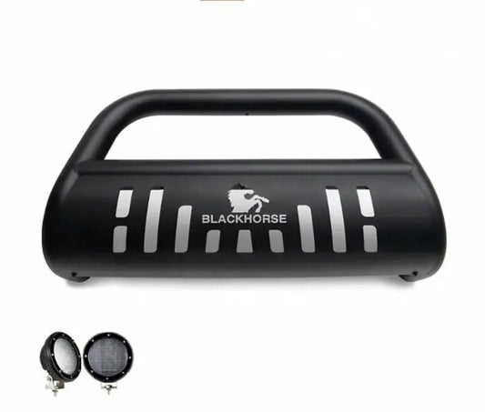 Black Horse CBB-JEB9001SP-PLFB Bull Bar Kit - BLKBBJEB9001B