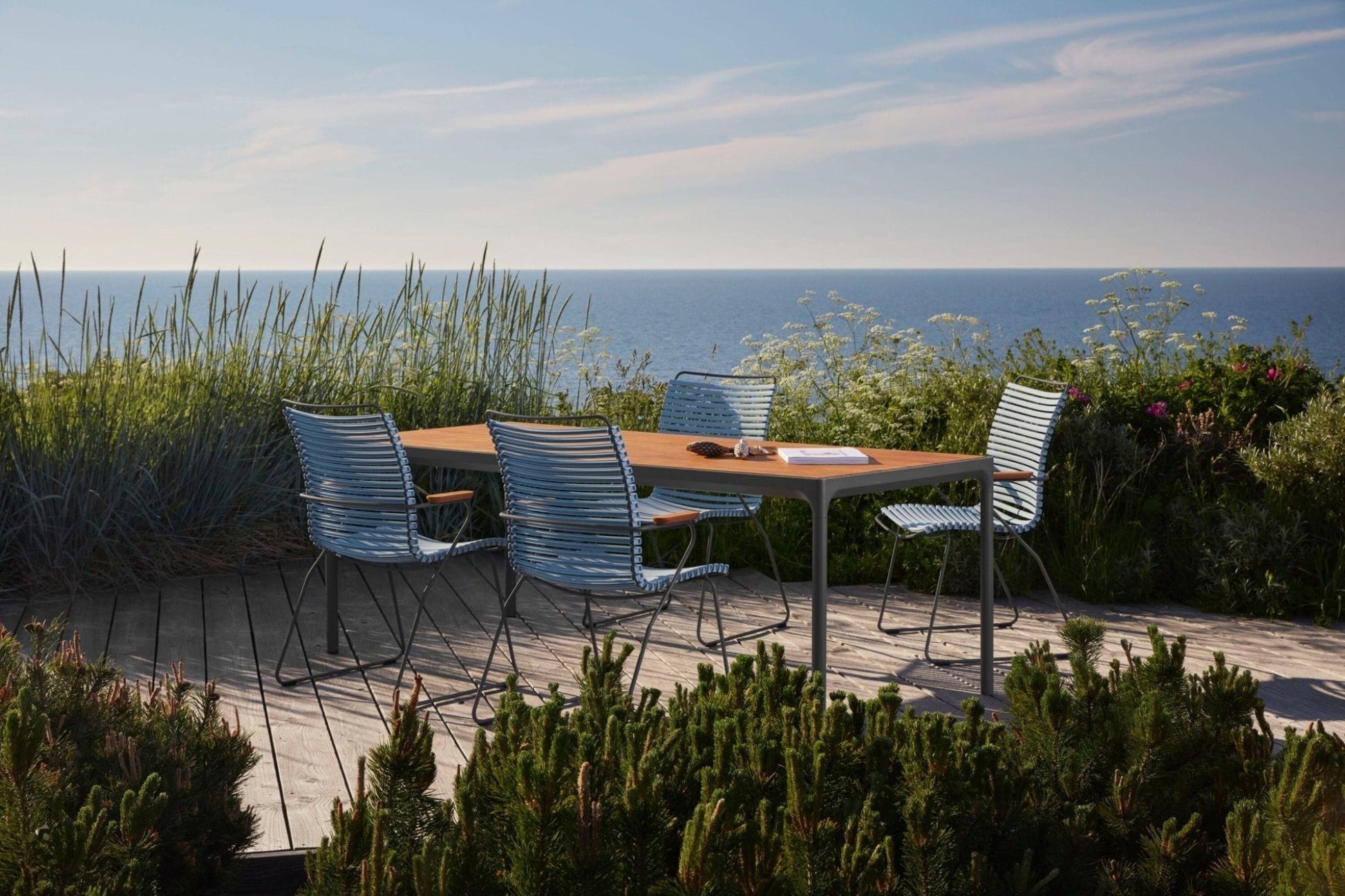 HOUE CLICK Outdoor Dining Chair w/Armrests - Tall Back - Procure Décor