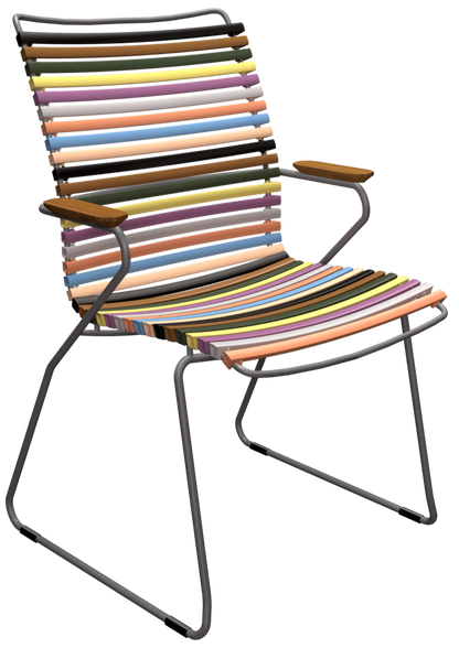 HOUE CLICK Outdoor Dining Chair w/Armrests - Tall Back - Procure Décor
