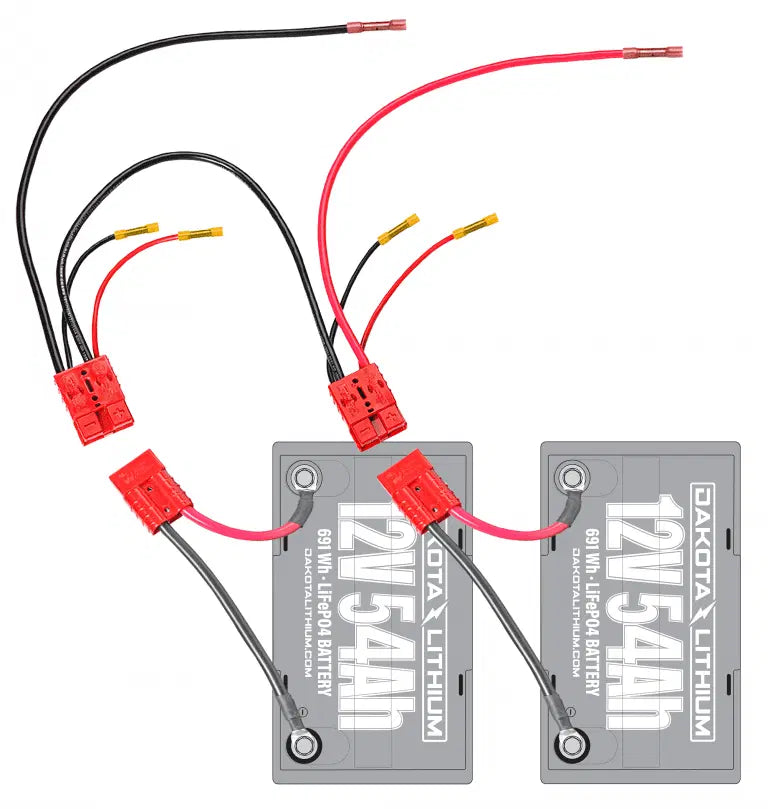 Dakota Lithium 24V 60Ah Deep Cycle Marine Trolling Motor Battery Set