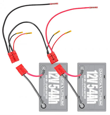 Dakota Lithium 24V 60Ah Deep Cycle Marine Trolling Motor Battery Set