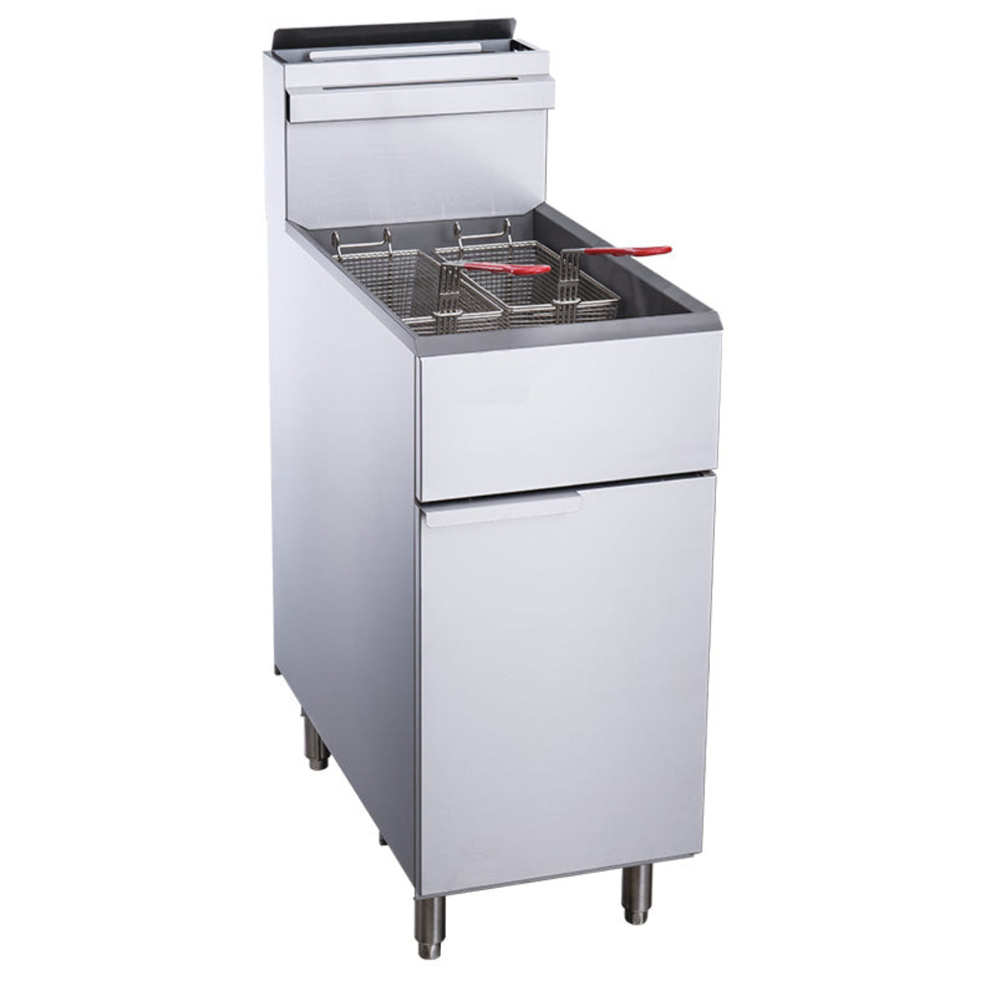 Chef AAA - TCF4-LPG Commercial 50lbs Liquid Propane Gas Fryer with 4 Tube Burners - TCF4-LPG