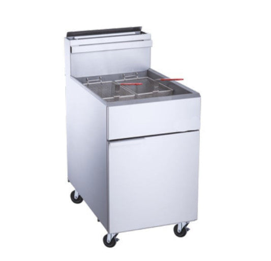 Chef AAA - TCF5-LPG Commercial 70lbs Liquid Propane Gas Fryer with 5 Tube Burners - TCF5-LPG