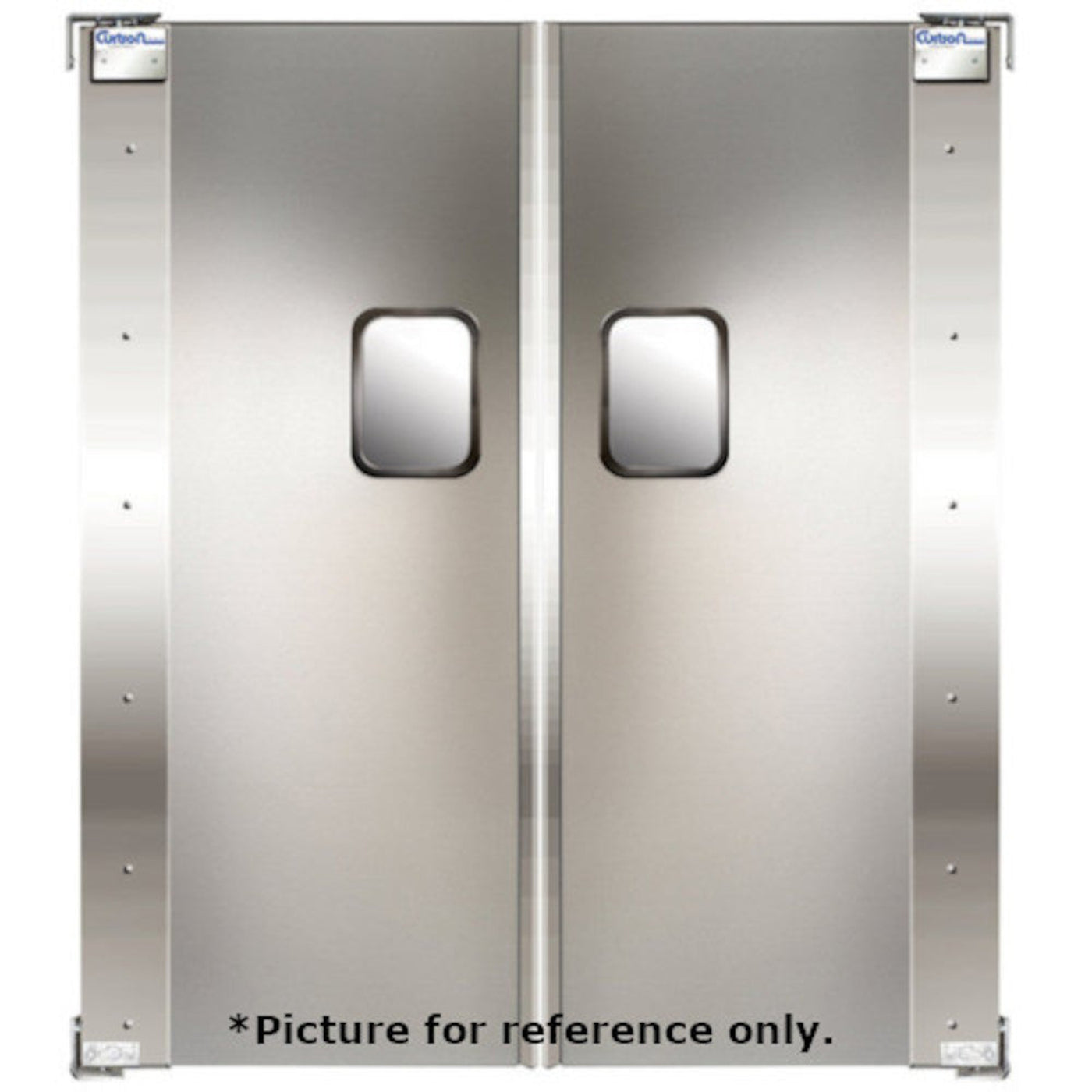 Curtron SPCD-20-AL-DBL-3648 36" x 47" Service-Pro Cafe Series 20 Swinging Door - CUSPCD20ALDBL3648