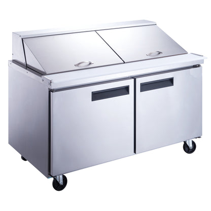 Chef AAA - TSP60M Commercial 60" 24 Pan Salad Sandwich Food Prep Table Refrigerator Mega Top - TSP60M