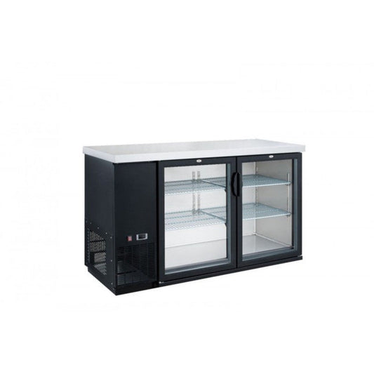 Chef AAA - TBB-48G-HC, Commercial 49" Glass Door Back Bar Refrigerator 11.2 cu.ft. - TBB-48G-HC