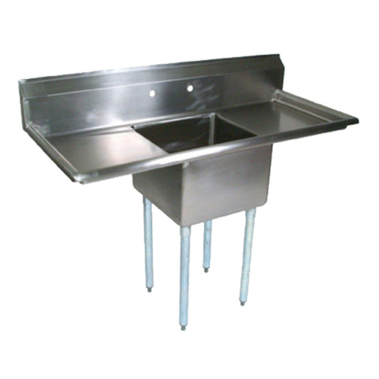 John Boos E1S8-15-14T15 E-Series 1-Compartment Sink with Drainboards - JBE1S81514T15