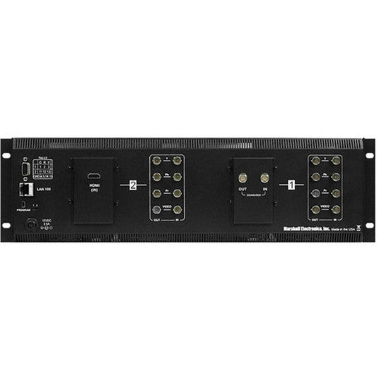 Marshall V-MD702 Dual 7" Modular Design Monitor with Composite and Component loop outs - Marshall Electronics  20x PTZ IP Camera - Black - CV620-BI2