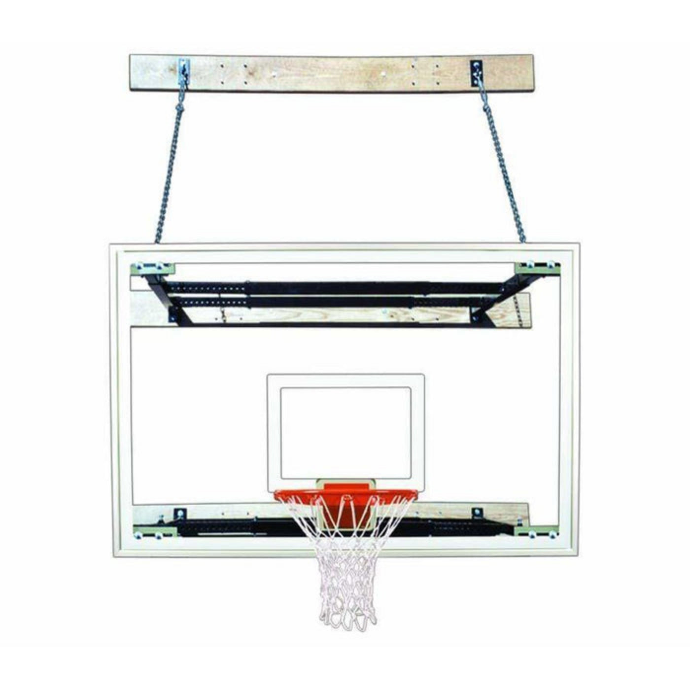 First Team  Wall Mount Basketball Goal - SuperMount23 Victory