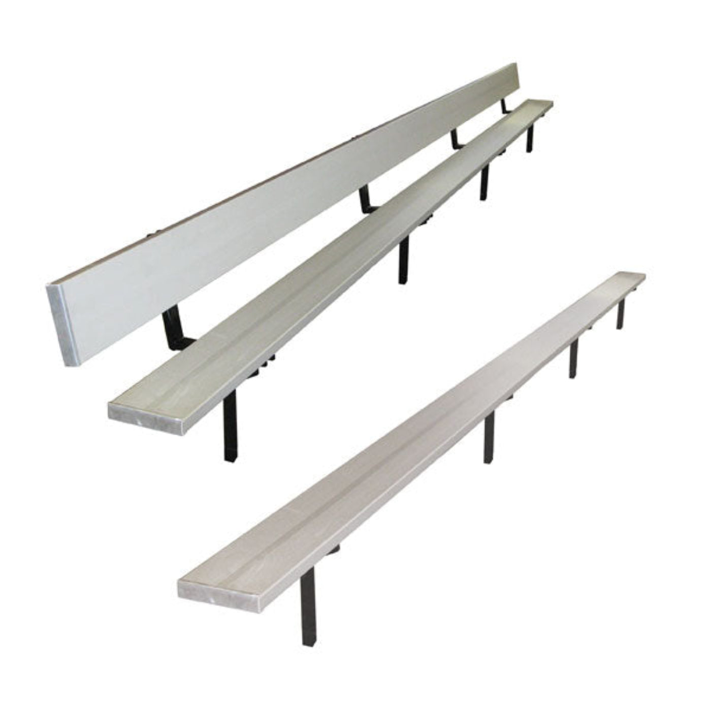 Bleacher Teammate Fixed Outdoor Player Benches