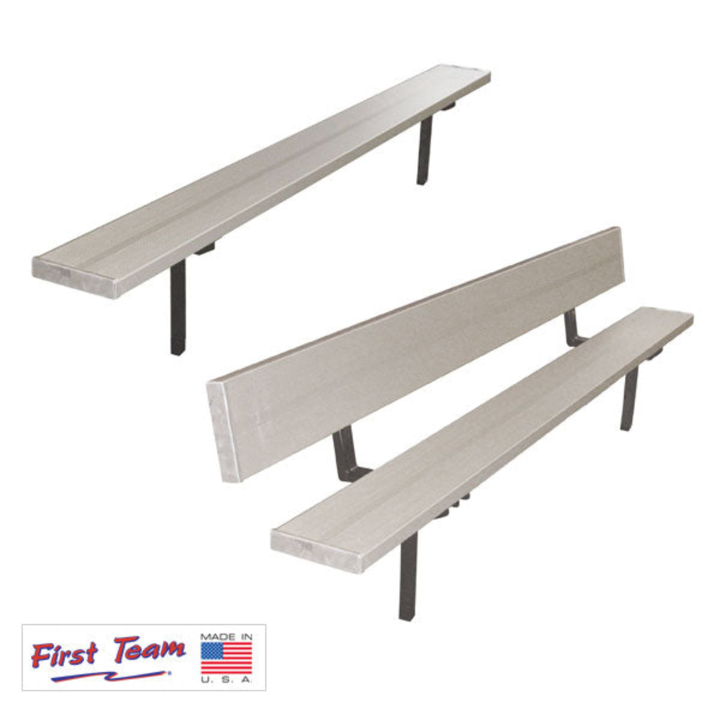 Bleacher Teammate Fixed Outdoor Player Benches