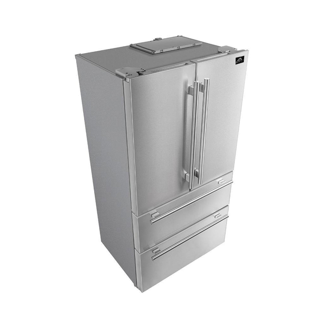 Forno 3-Piece Pro Appliance Package - 36-Inch Dual Fuel Range, French Door Refrigerator, and Dishwasher in Stainless Steel - AP3-6187-36