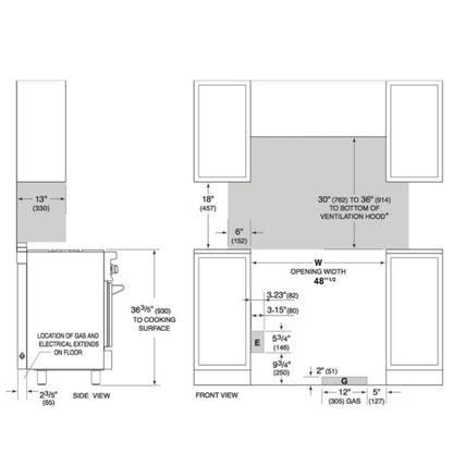 Forno 4-Piece Appliance Package - 48-Inch Dual Fuel Range, Refrigerator, 24-Inch Microwave Drawer, & 3-Rack Dishwasher in Stainless Steel - AP4-6156-48-MWD