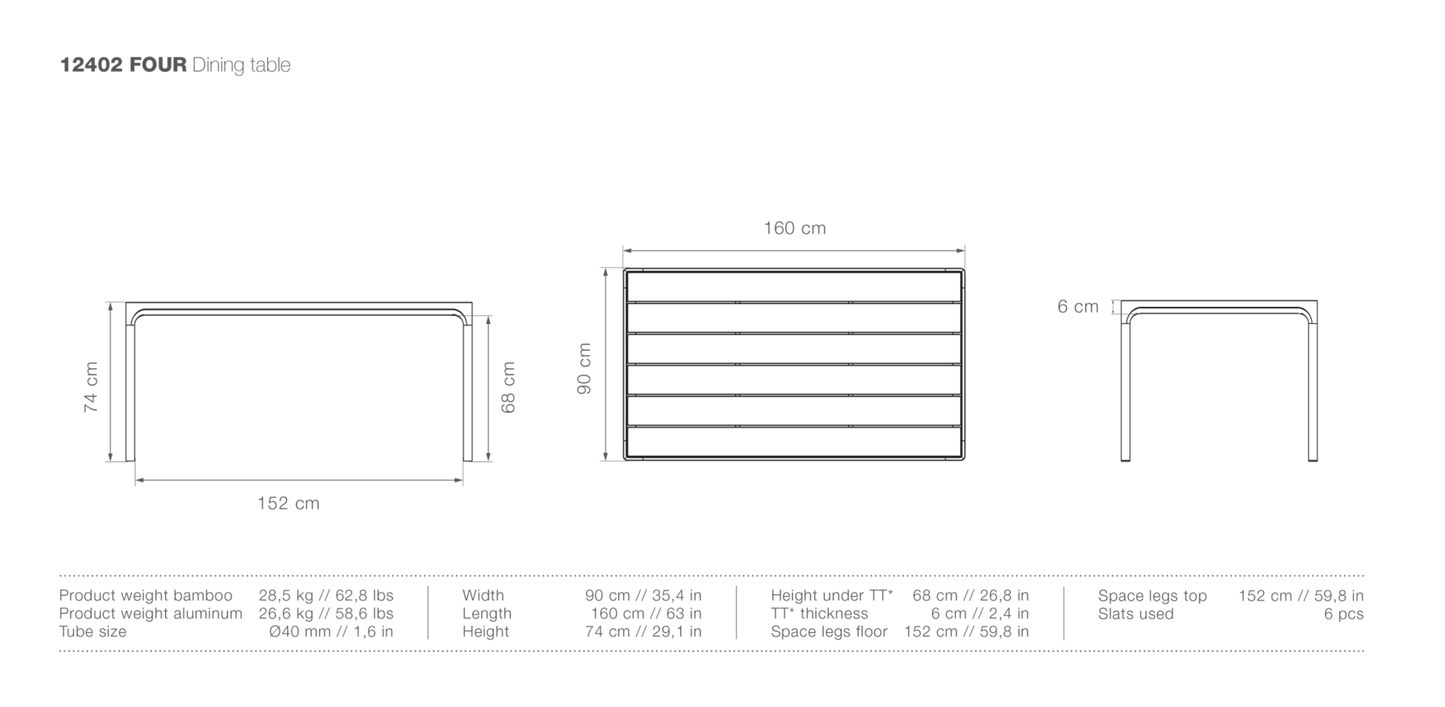 HOUE FOUR Dining Table - Procure Décor