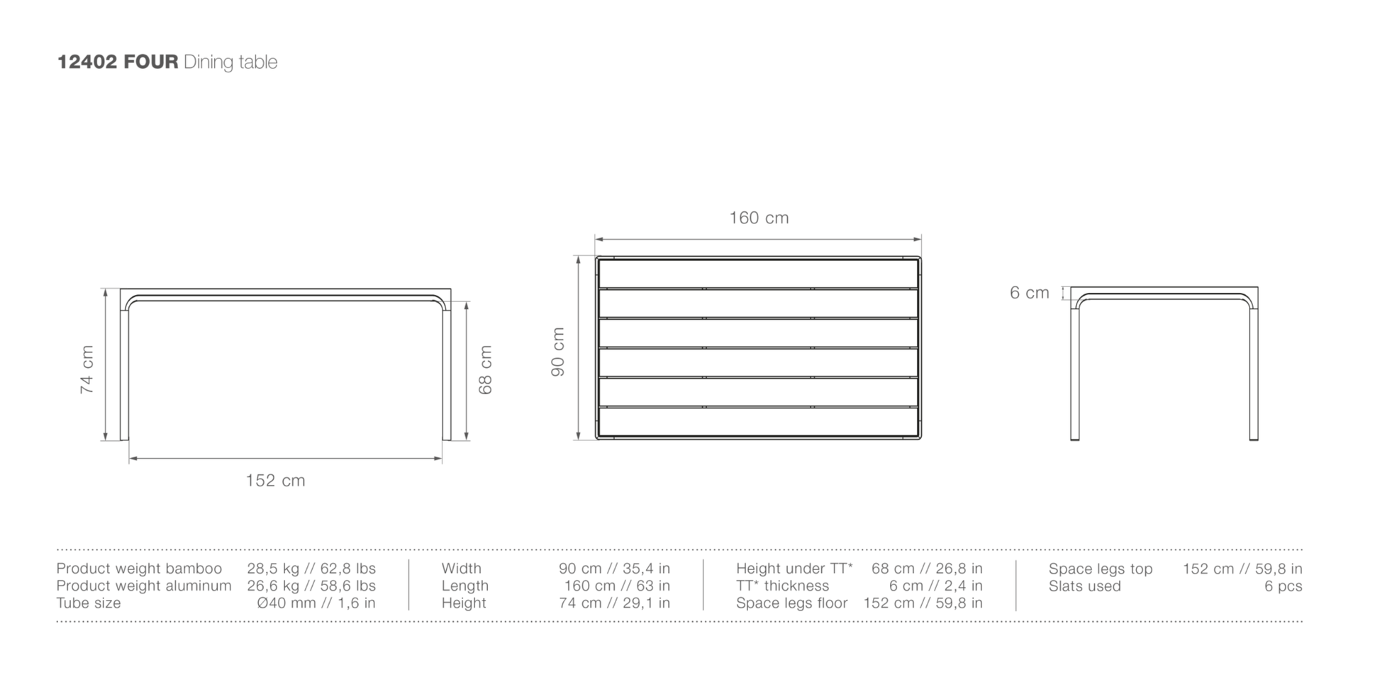 HOUE FOUR Dining Table - Procure Décor