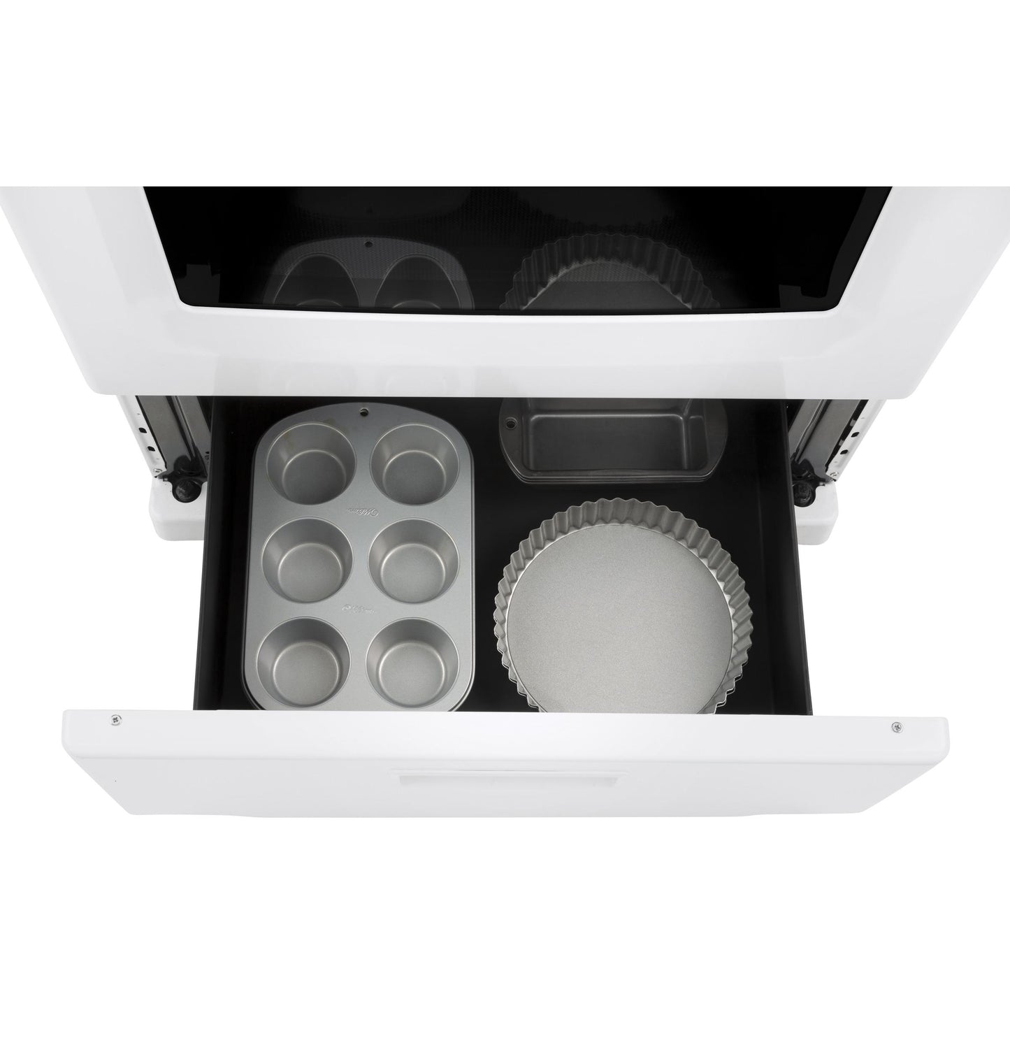 HOTPOINT RAS300DMWW Hotpoint® 24" Free-Standing Front-Control Electric Range White