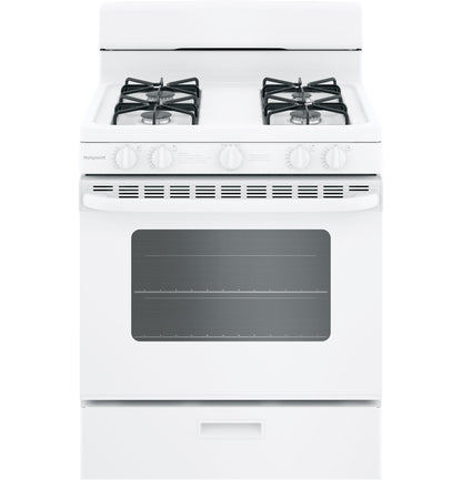 HOTPOINT Hotpoint 30" Free-Standing Gas Range with Cordless Battery Ignition White - RGBS200DMWW