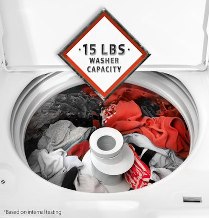 HOTPOINT Hotpoint 4.0 cu. ft. Capacity Washer with in Stainless Steel Basket,Cold Plus and Water Level Control White - HTW265ASWWW