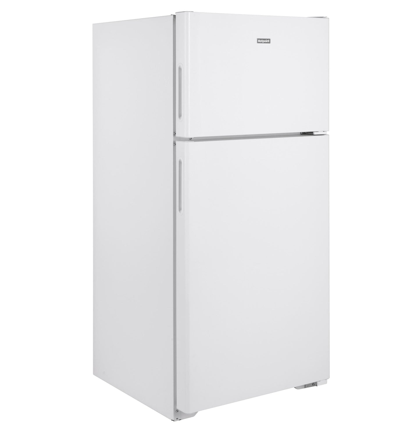 HOTPOINT Hotpoint 15.6 Cu. Ft. Recessed Handle Top-Freezer Refrigerator White - HPS16BTNRWW