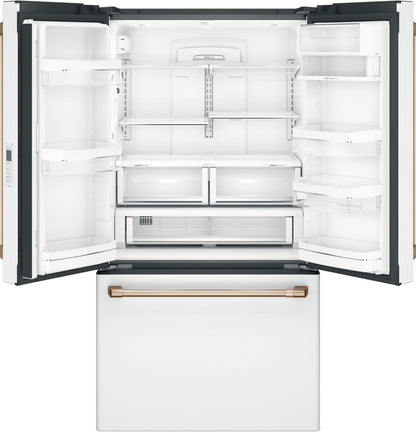 CAFE CWE23SP4MW2 CAFé™ ENERGY STAR® 23.1 Cu. Ft. Smart Counter-Depth French-Door Refrigerator White
