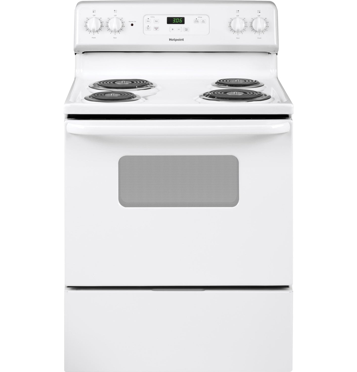 HOTPOINT Hotpoint ENERGY STAR 30" Free-Standing Standard Clean Electric Range White - RBS360DMWW