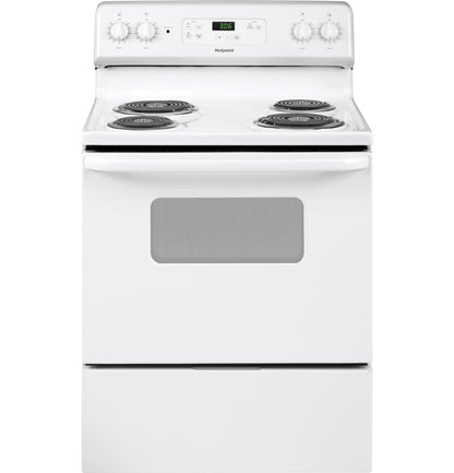 HOTPOINT Hotpoint ENERGY STAR 30" Free-Standing Standard Clean Electric Range White - RBS360DMWW