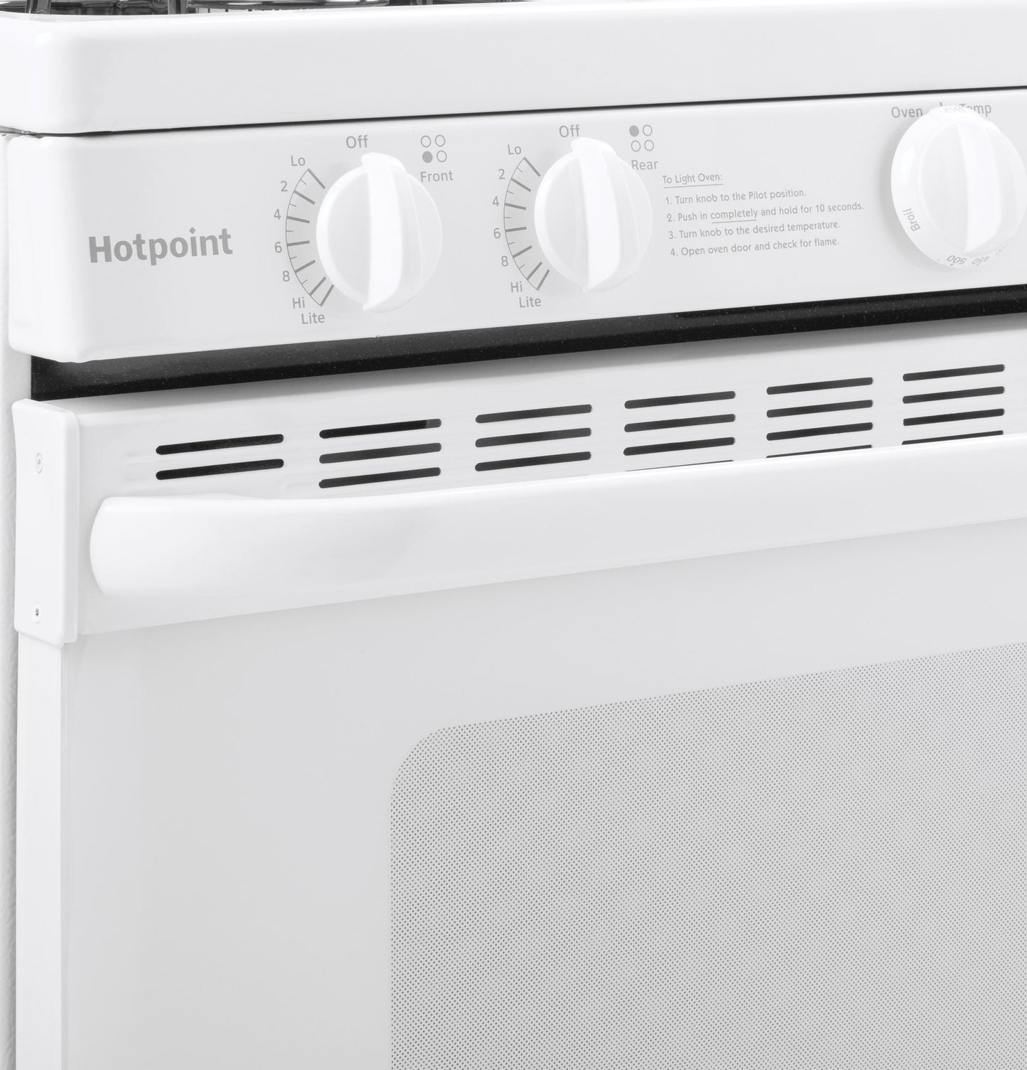 HOTPOINT Hotpoint 30" Free-Standing Gas Range with Cordless Battery Ignition White - RGBS200DMWW