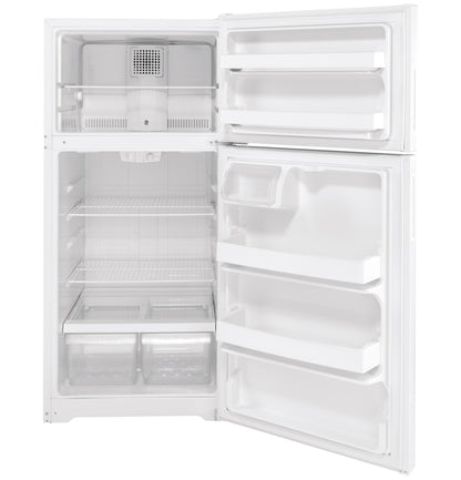 HOTPOINT Hotpoint 15.6 Cu. Ft. Recessed Handle Top-Freezer Refrigerator White - HPS16BTNRWW