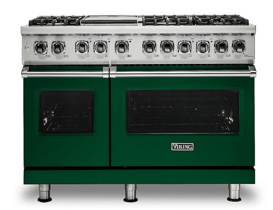 Klein Tools VIKING 48" Dual Fuel Range - Viking 5 Series Green - VDR5486GIV