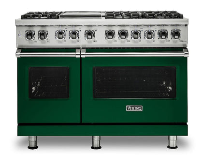 Klein Tools VIKING 48" Dual Fuel Range - Viking 5 Series Green - VDR5486GIVLP