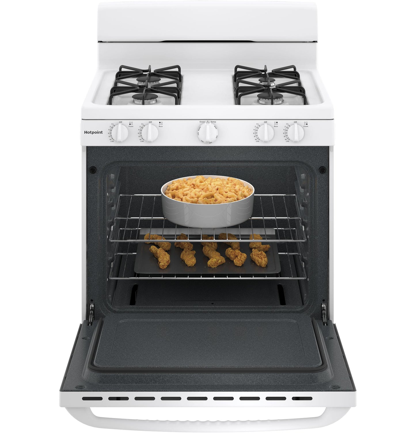 HOTPOINT Hotpoint 30" Free-Standing Gas Range White - RGBS300DMWW