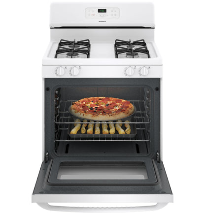 HOTPOINT Hotpoint 30" Free-Standing Standard Clean Gas Range White - RGBS400DMWW